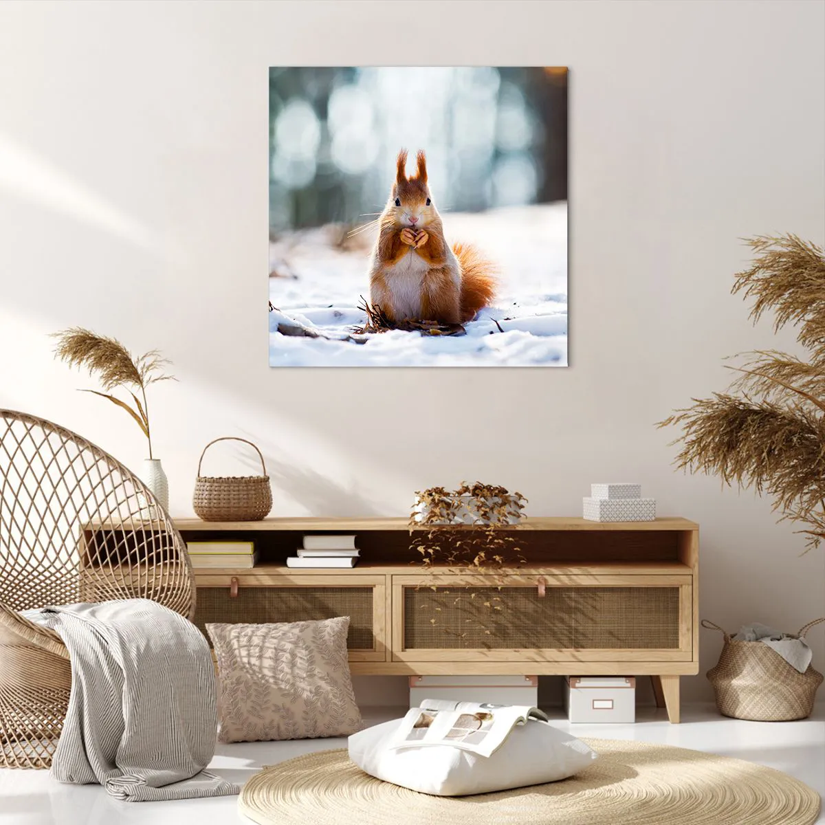 Impression sur toile - Image sur toile - Qu'est ce que tu regardes comme ça? - 70x70 cm