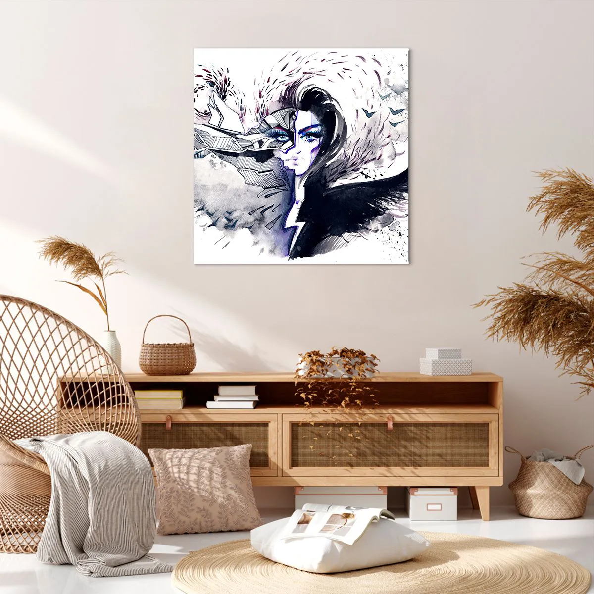 Vászonkép - Démoni és gyönyörű - 70x70 cm