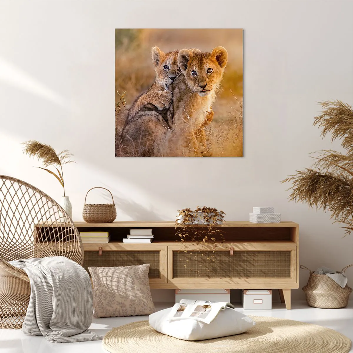 Impression sur toile - Image sur toile - Ne pas déranger! On s'amuse - 70x70 cm