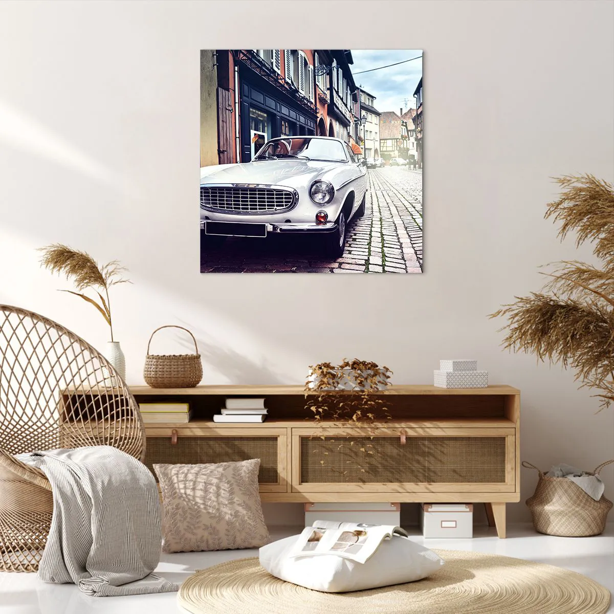 Lærredstryk - Billede på lærred - Fortiden er i dag - 70x70 cm