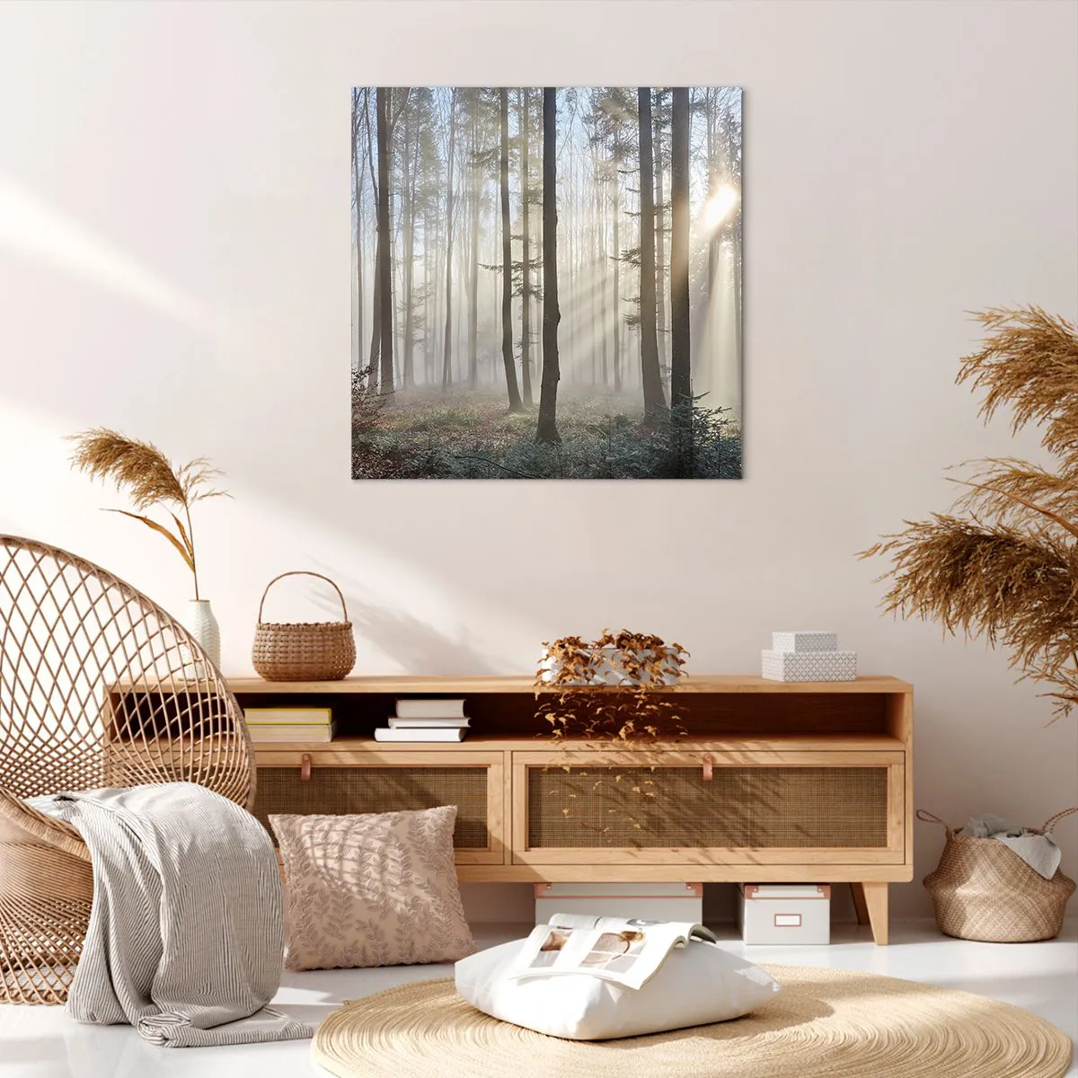 Obraz na plátně - Mlha se také vzbudila - 70x70 cm