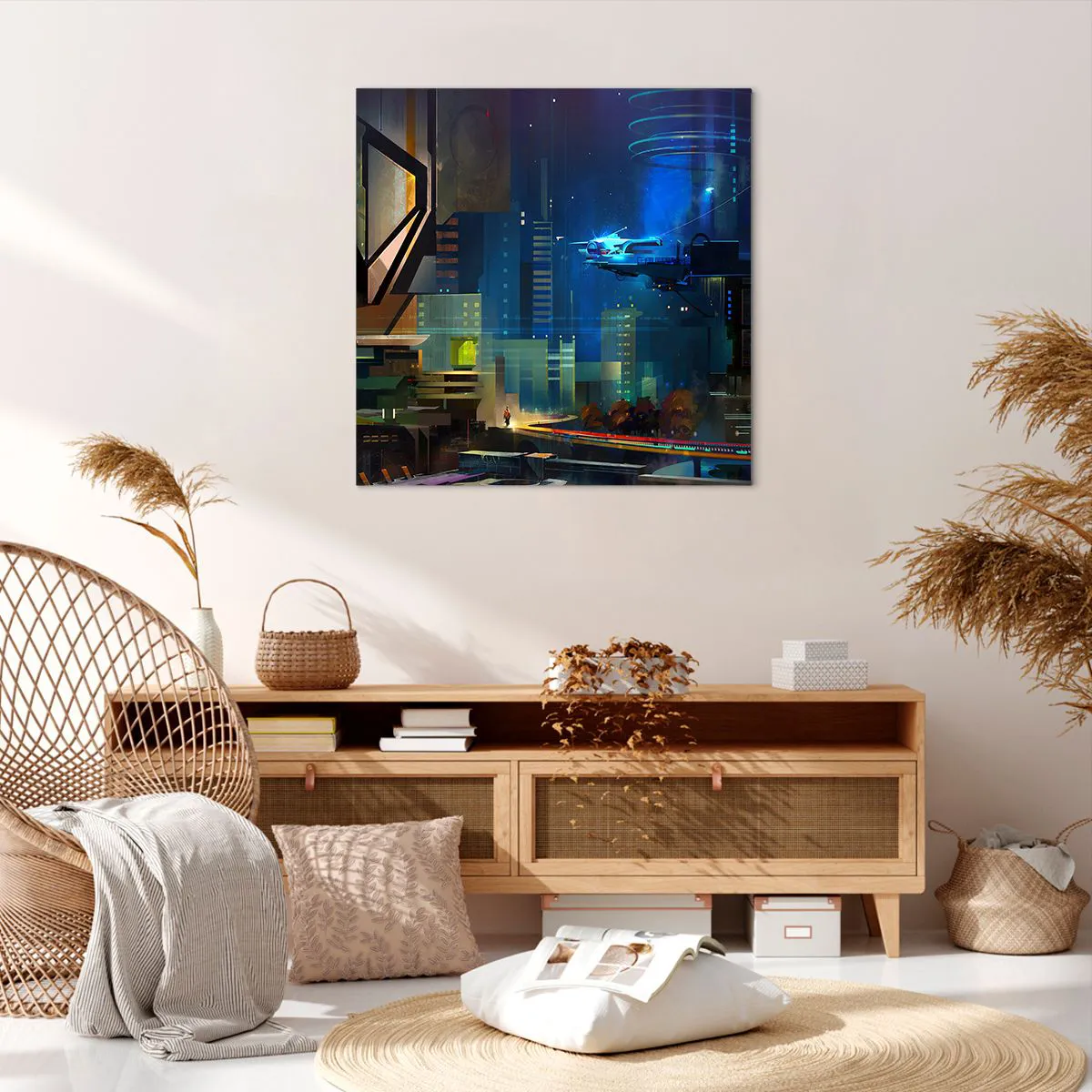 Lærredstryk - Billede på lærred - I den nærmeste fremtid - 70x70 cm