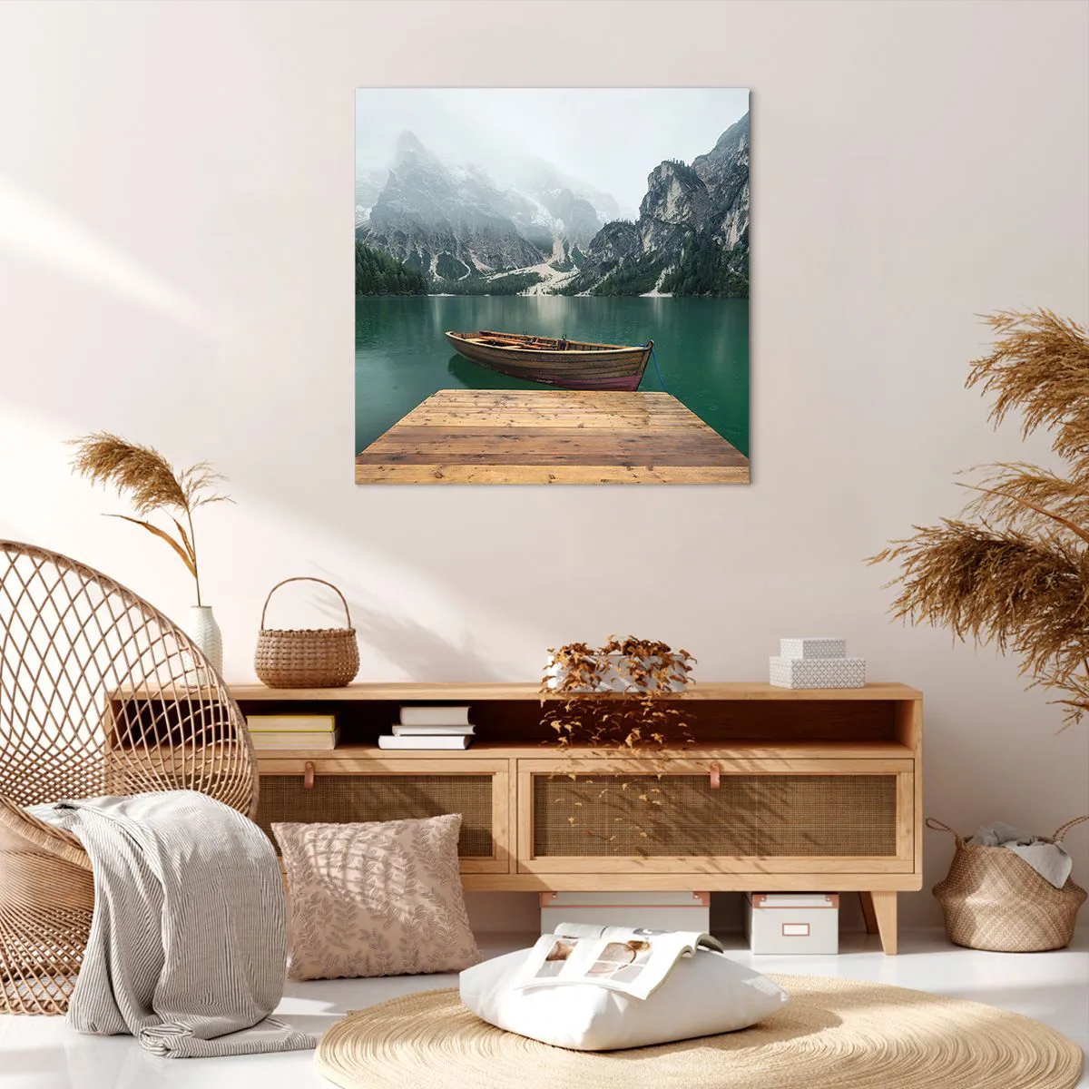 Cuadro sobre lienzo - Impresión de Imagen - Paisaje inolvidable - 70x70 cm