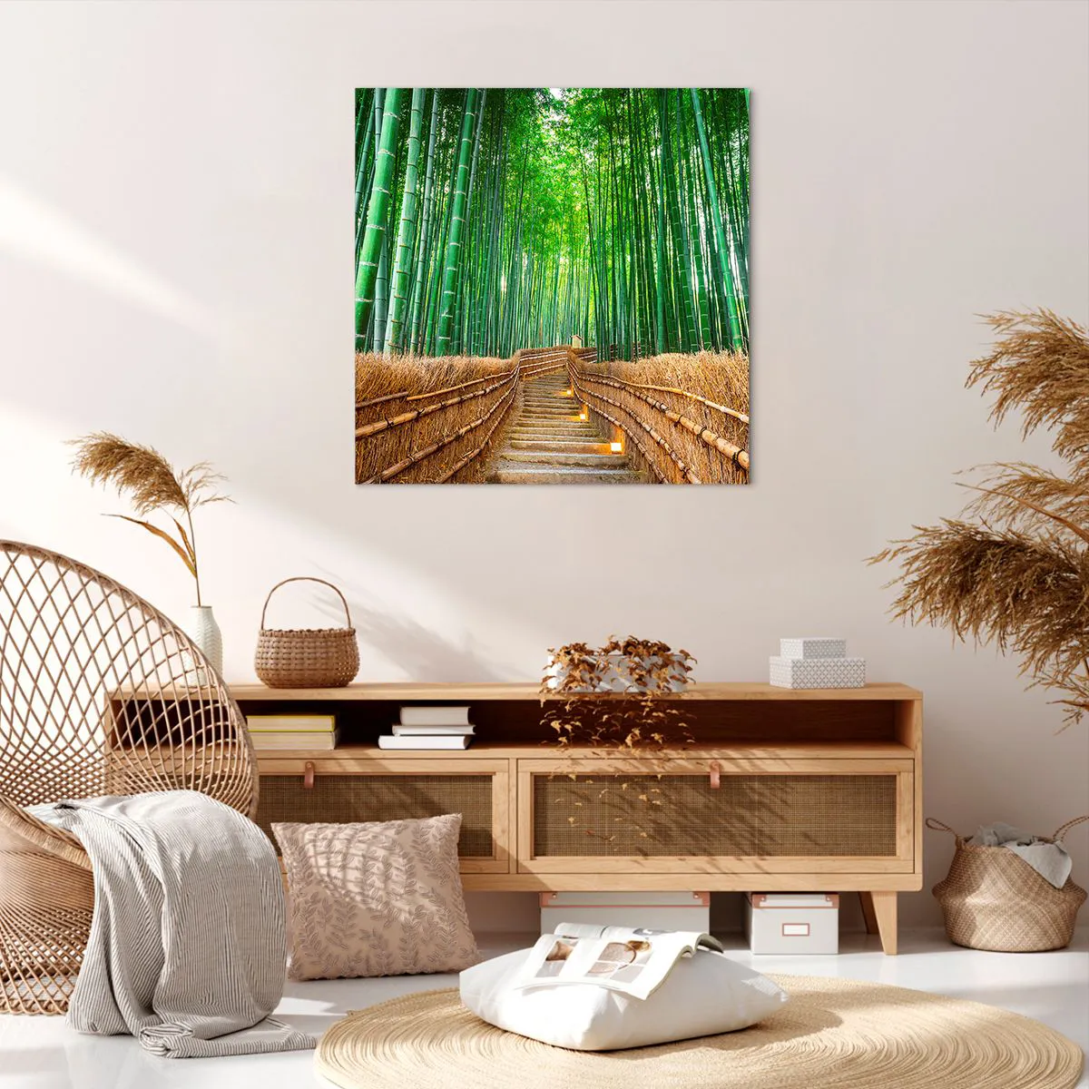 Impression sur toile - Image sur toile - L'essence de la nature asiatique - 70x70 cm