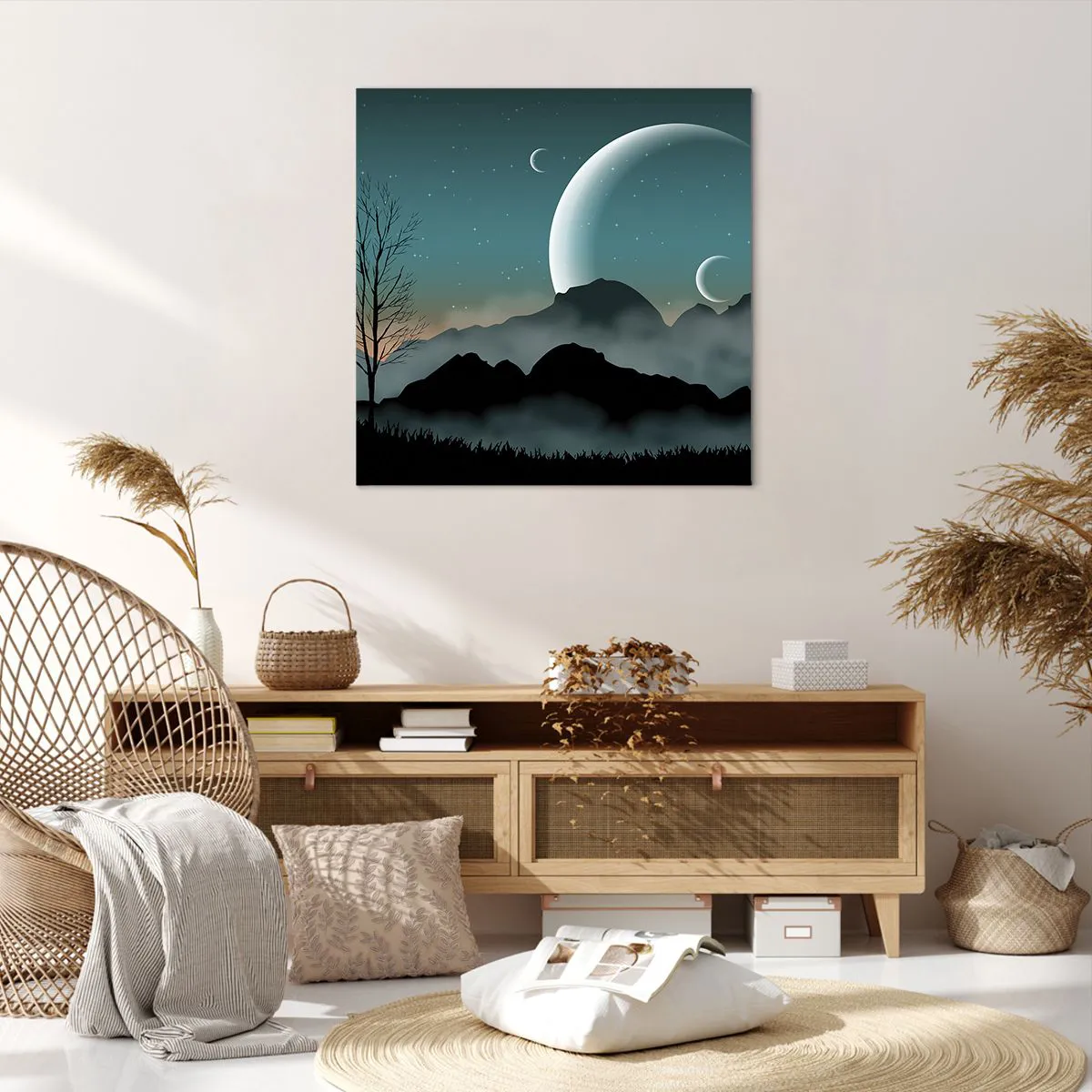 Impression sur toile - Image sur toile - Carnaval de la nuit étoilée - 70x70 cm