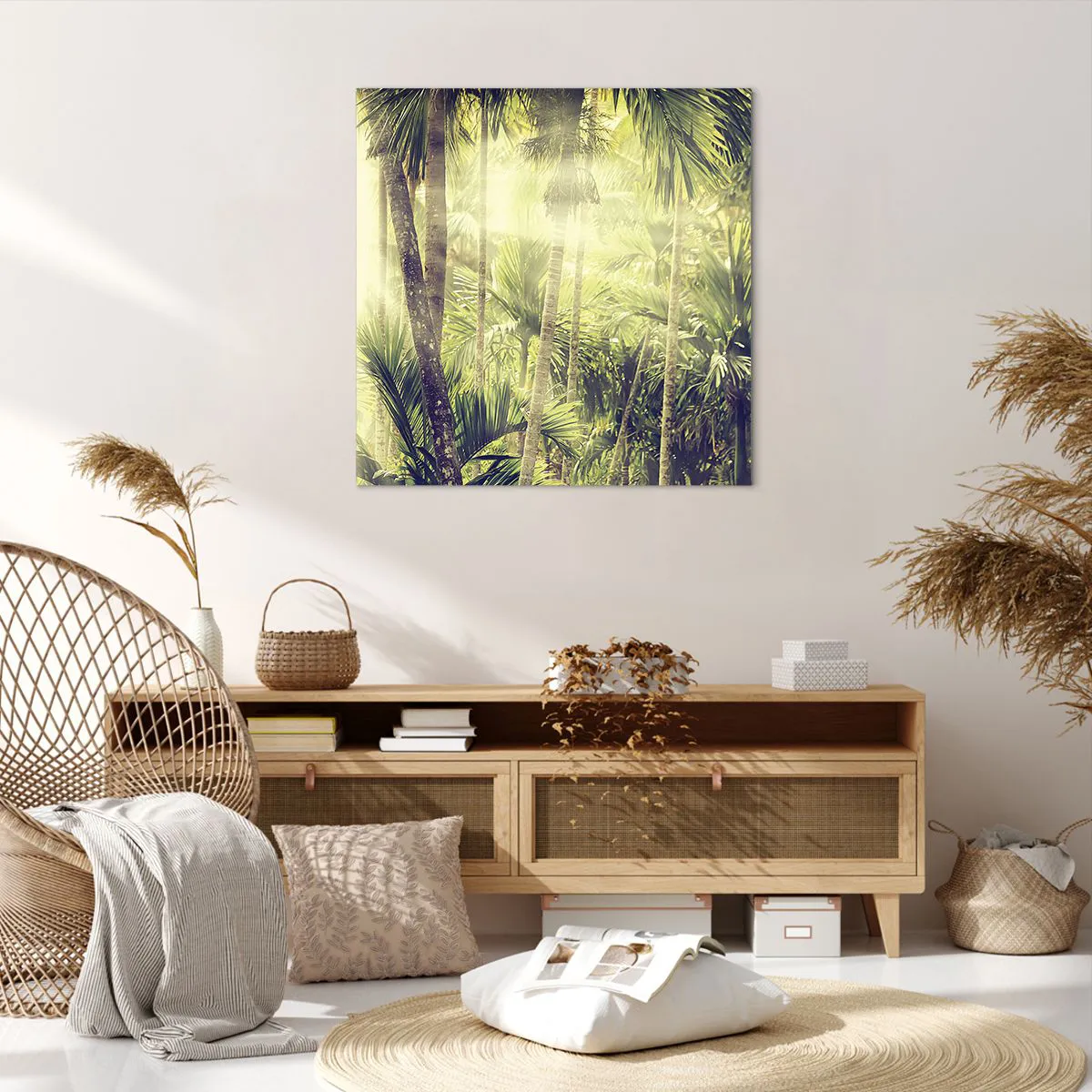 Bild auf Leinwand - Leinwandbild - In grüner Hitze - 70x70 cm