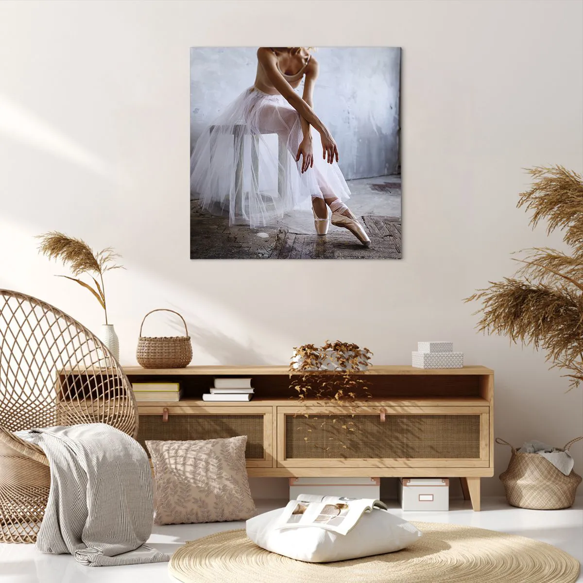 Lærredstryk - Billede på lærred - Før rampelysene skinner - 70x70 cm