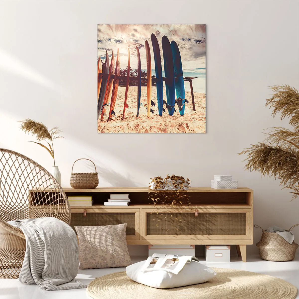 Lærredstryk - Billede på lærred - Godnat, indtil i morgen - 70x70 cm