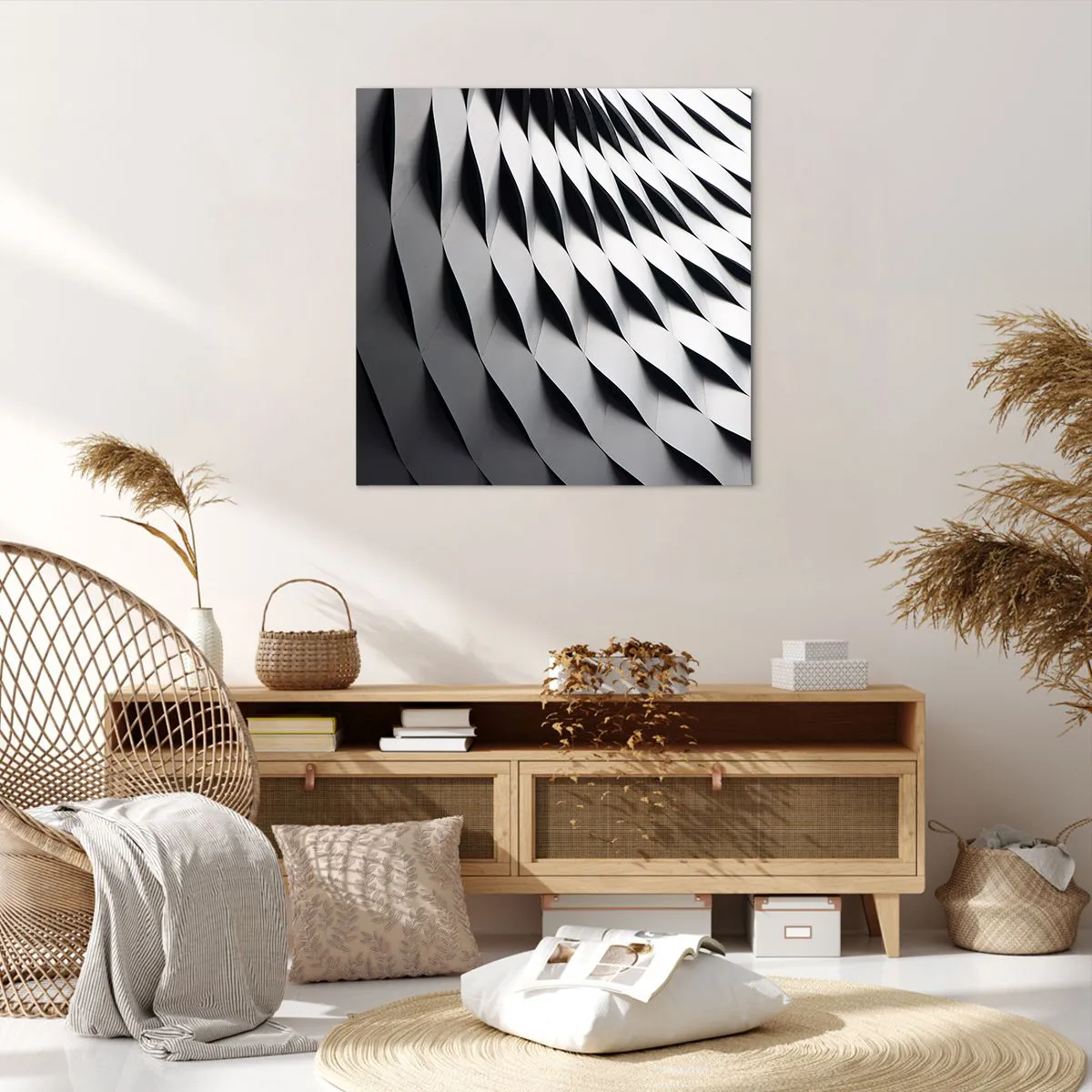 Impression sur toile - Image sur toile - A la surface des vagues - 70x70 cm