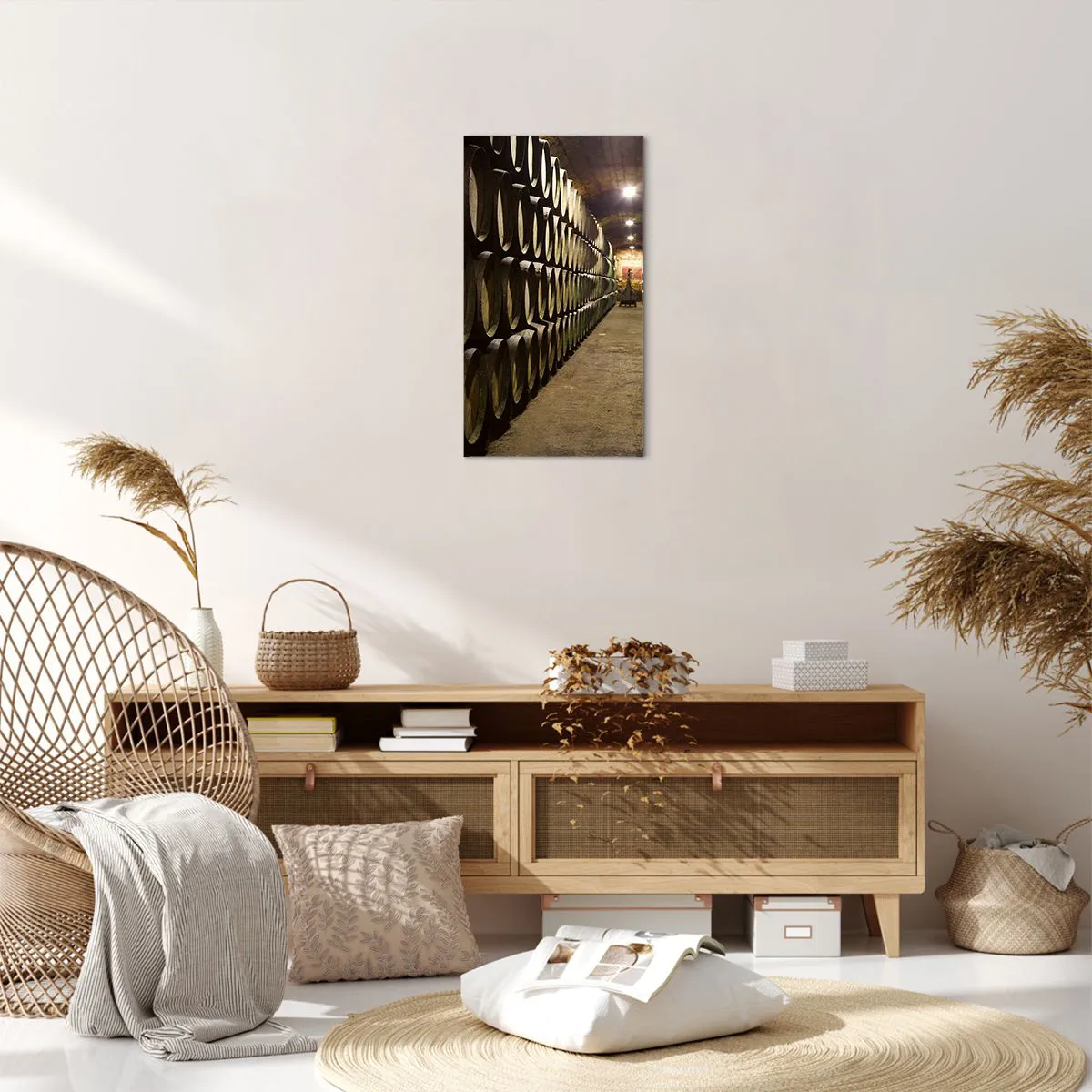 Lærredstryk - Billede på lærred - Det er godt at ligge ned - 45x80 cm