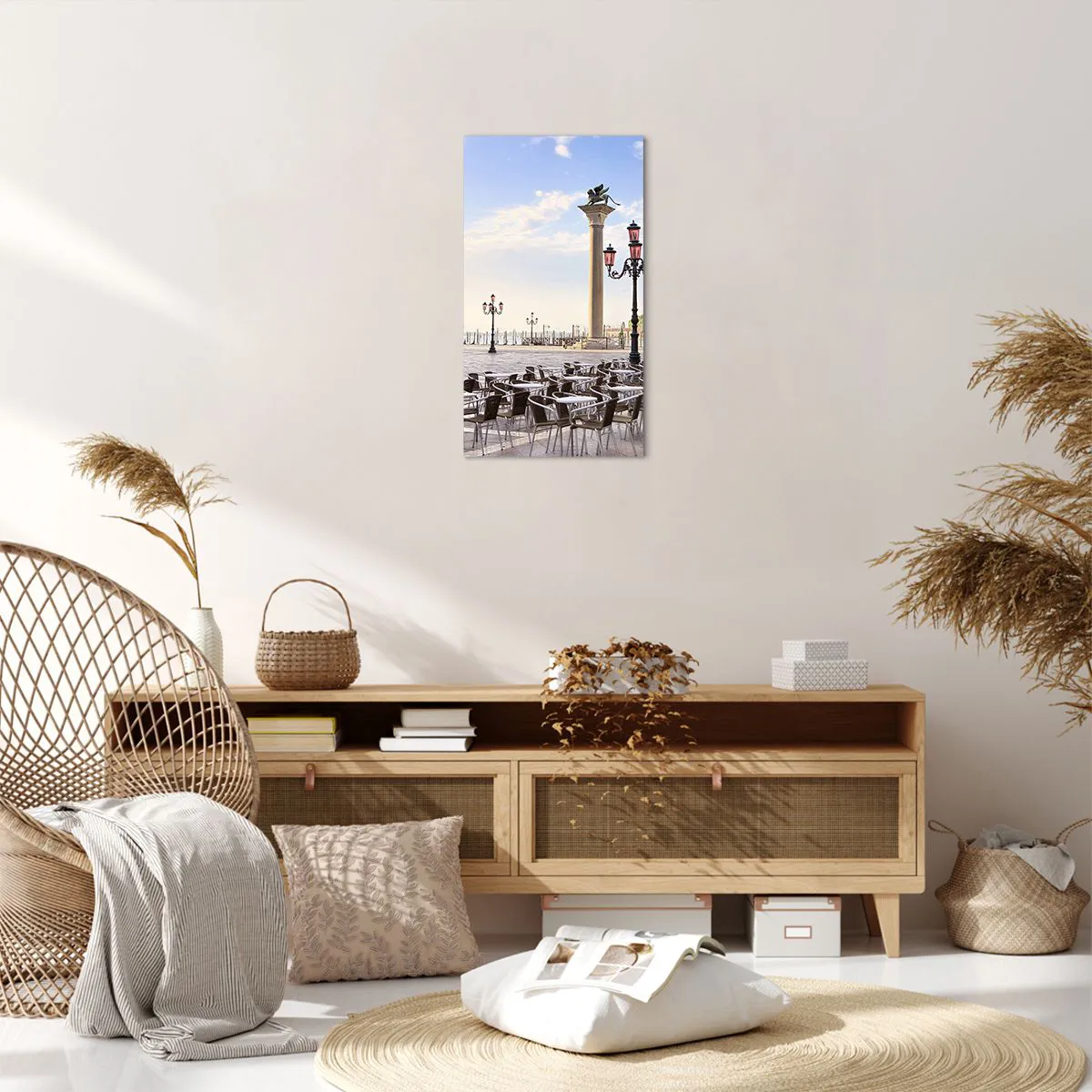 Lærredstryk - Billede på lærred - Velkommen, alt er klar - 45x80 cm