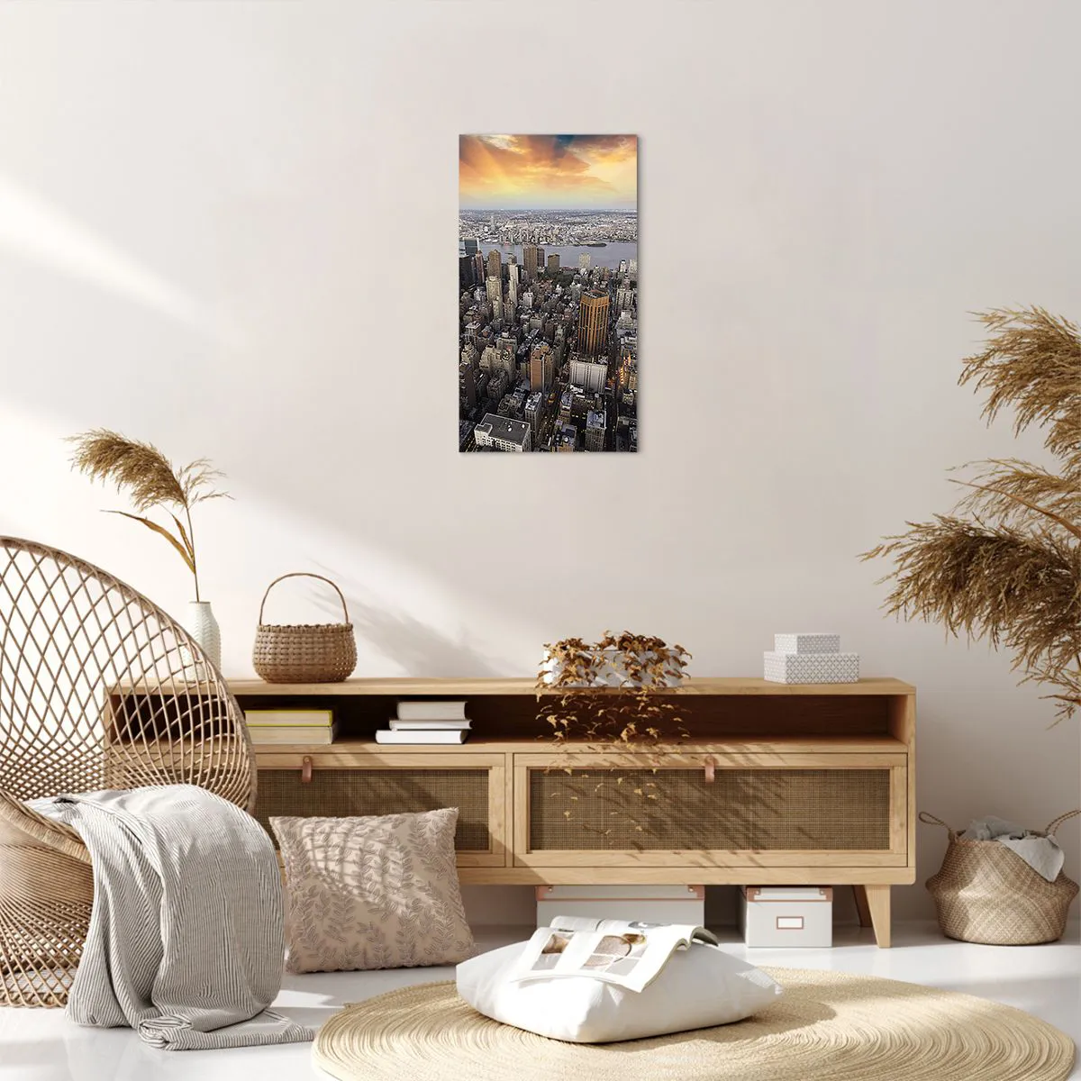 Quadro su tela - Stampe su Tela - Il cuore pulsante dei nostri tempi - 45x80 cm