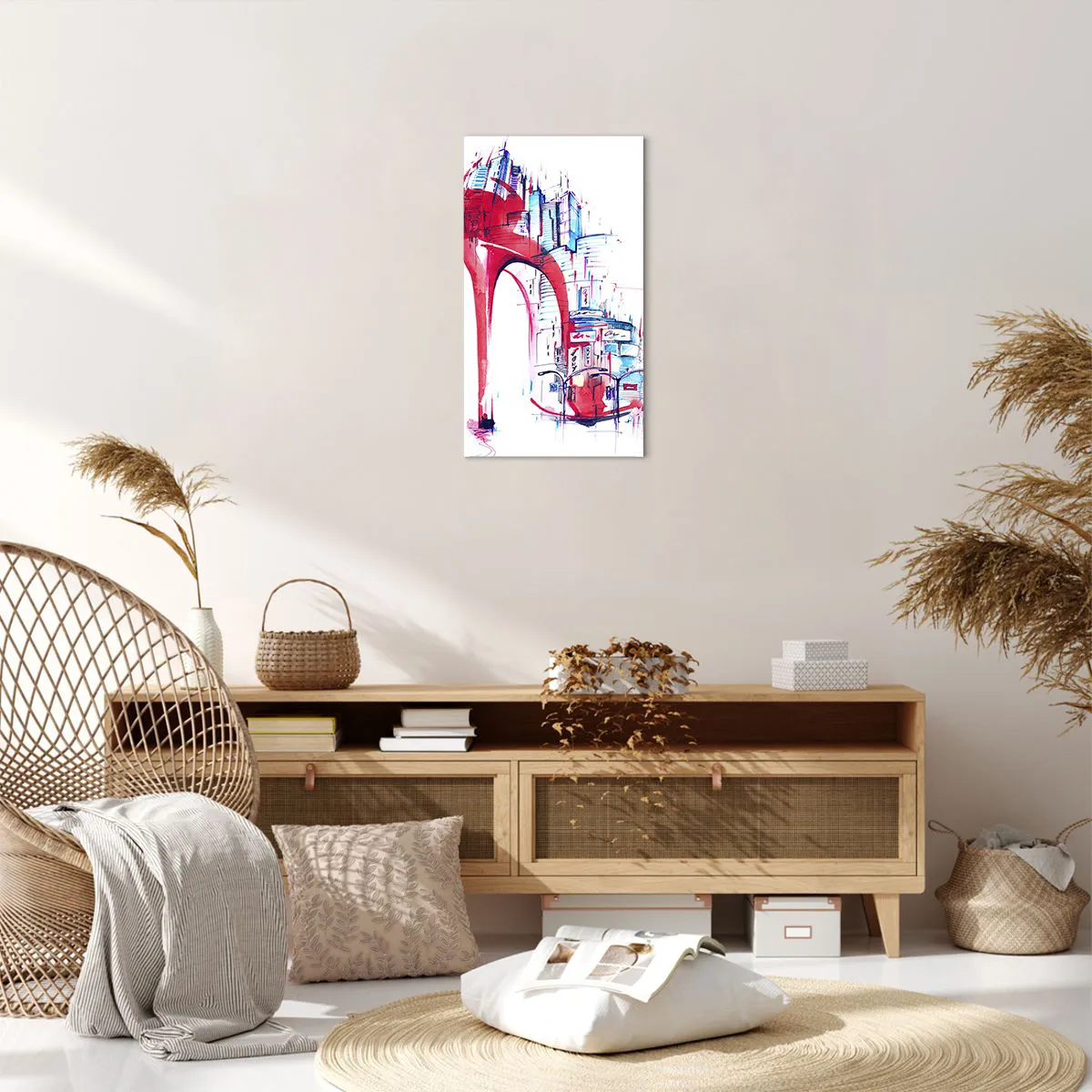 Obraz na plátně - Velkoměstská elegánka - 45x80 cm