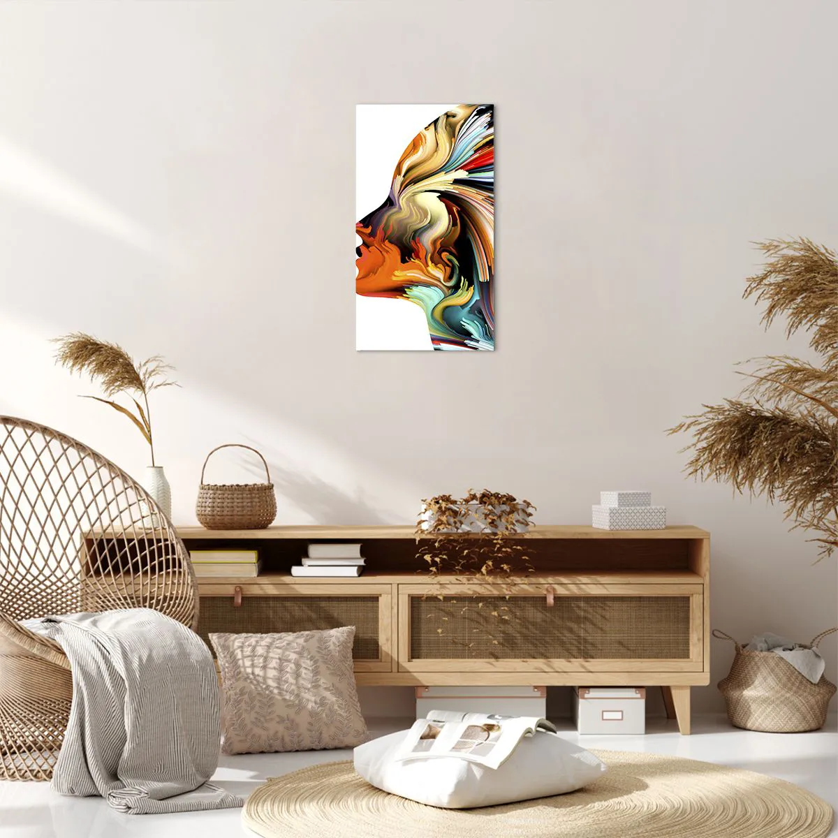 Canvastavla - Bild på duk - Fantasin exploderar - 45x80 cm