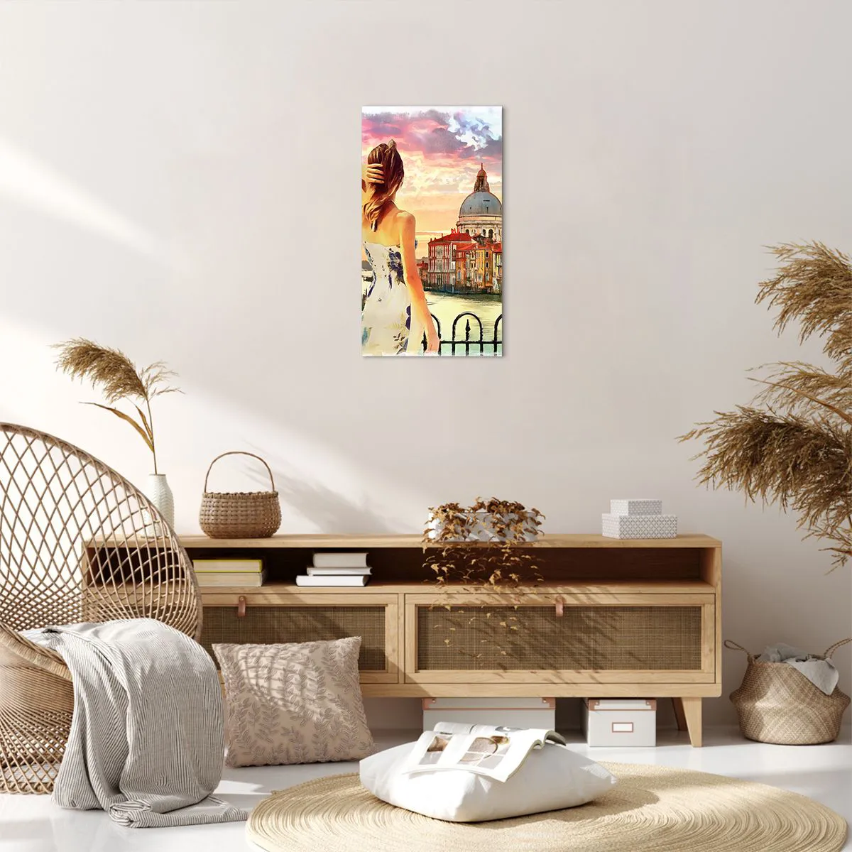 Canvastavla - Bild på duk - Äventyr endast i ... - 45x80 cm