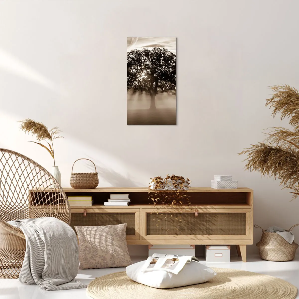 Obraz na płótnie - Drzewo wiadomości samego dobrego - 45x80 cm