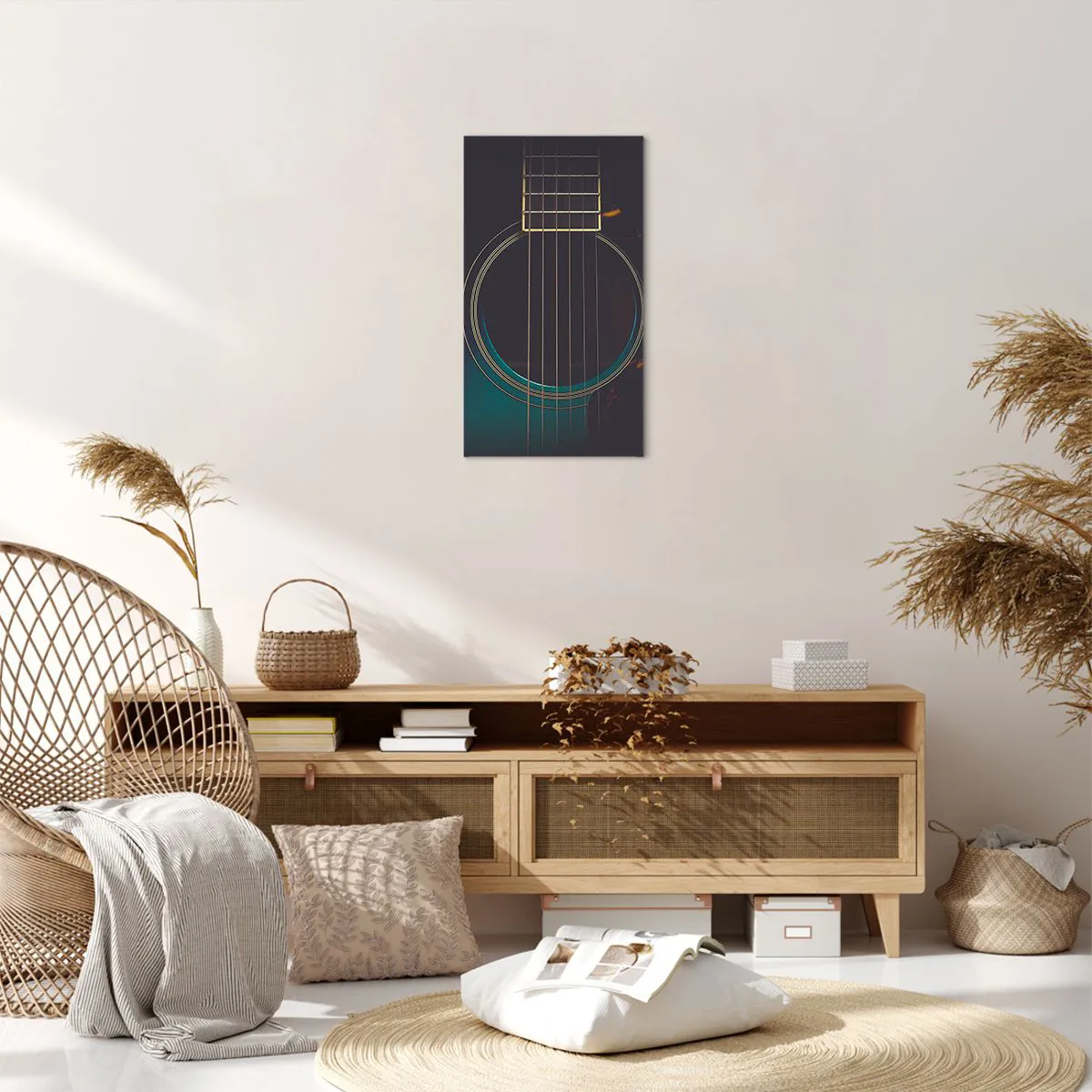 Cuadro sobre lienzo - Impresión de Imagen - Un momento antes de que suene - 45x80 cm