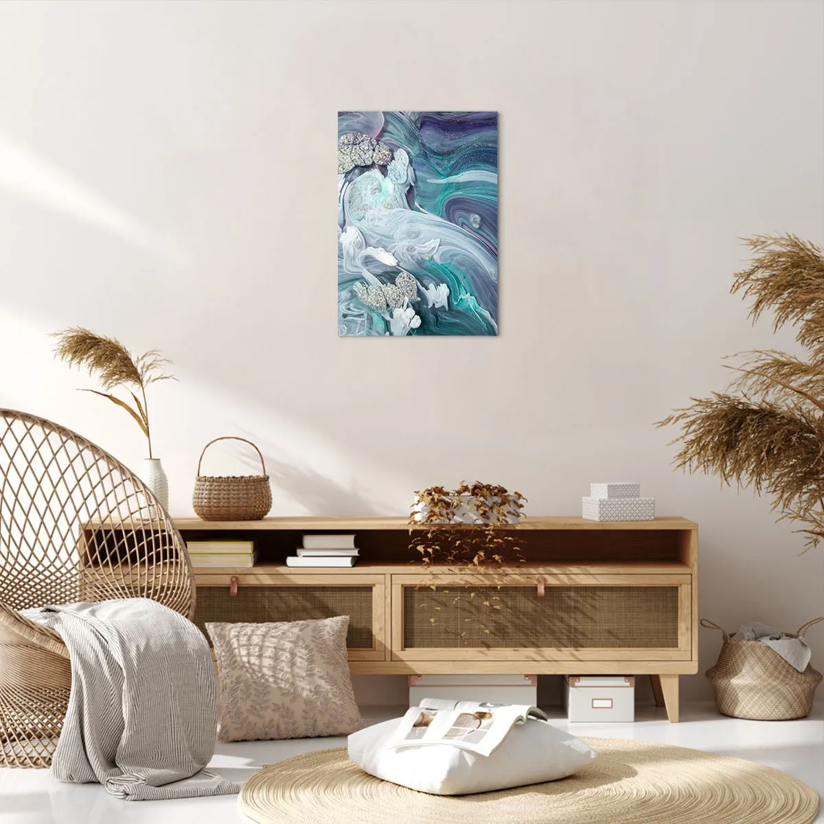 Canvas picture - Currents of Blue - 50x70 cm