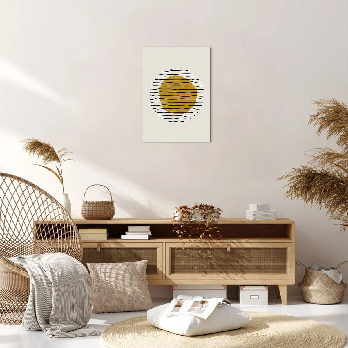 Quadro em tela - Abstração a tremer com o calor - 50x70 cm