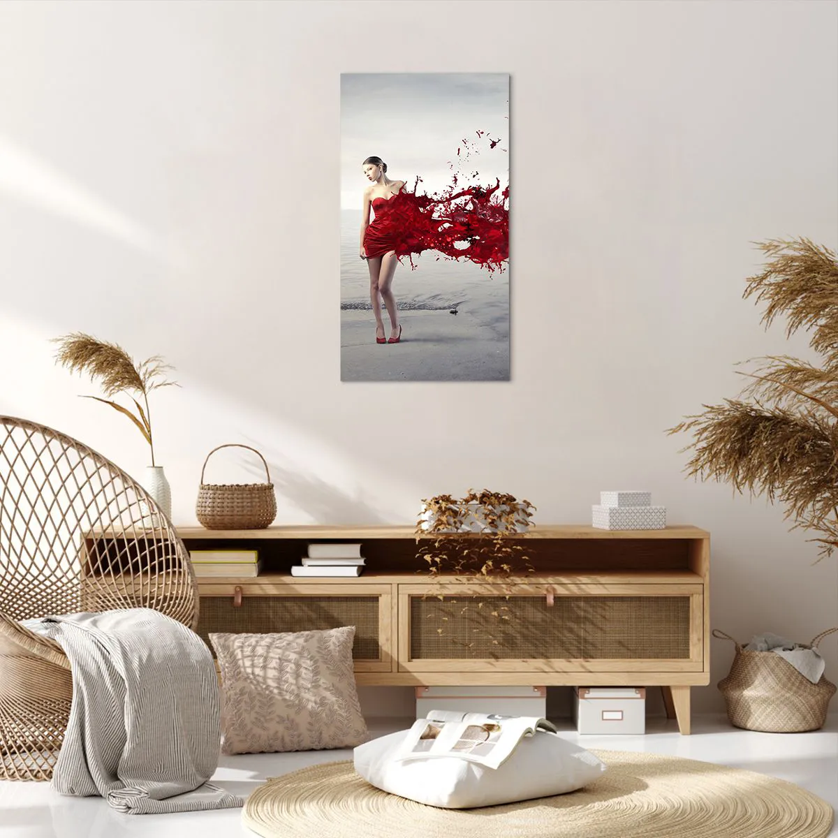 Impression sur toile - Image sur toile - Passionné comme l'écarlate - 55x100 cm