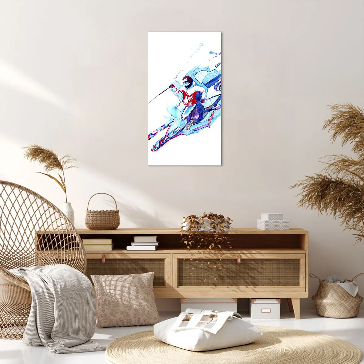 Obraz na plátně - Šílený spěch k radosti - 55x100 cm