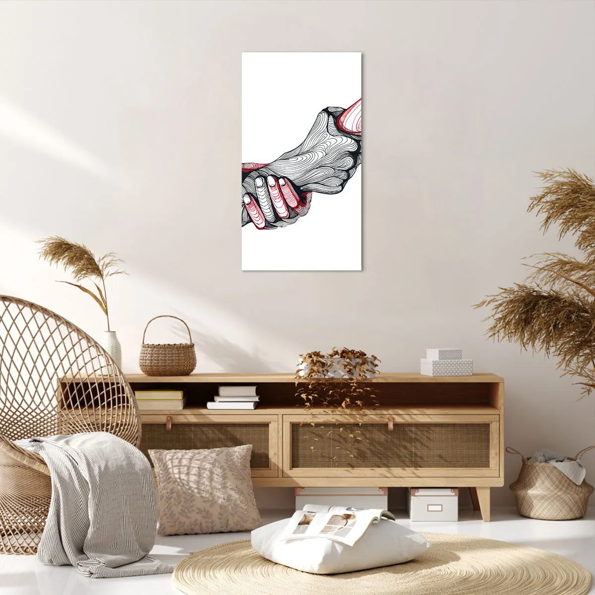 Vászonkép - Jó kezekben vagy - 55x100 cm