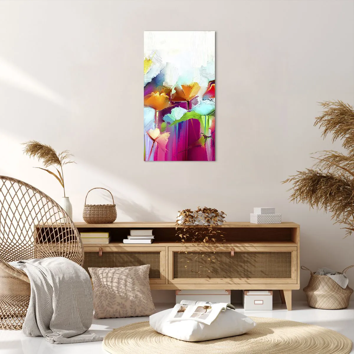 Canvas picture - Rainbow Has Bloomed - 55x100 cm