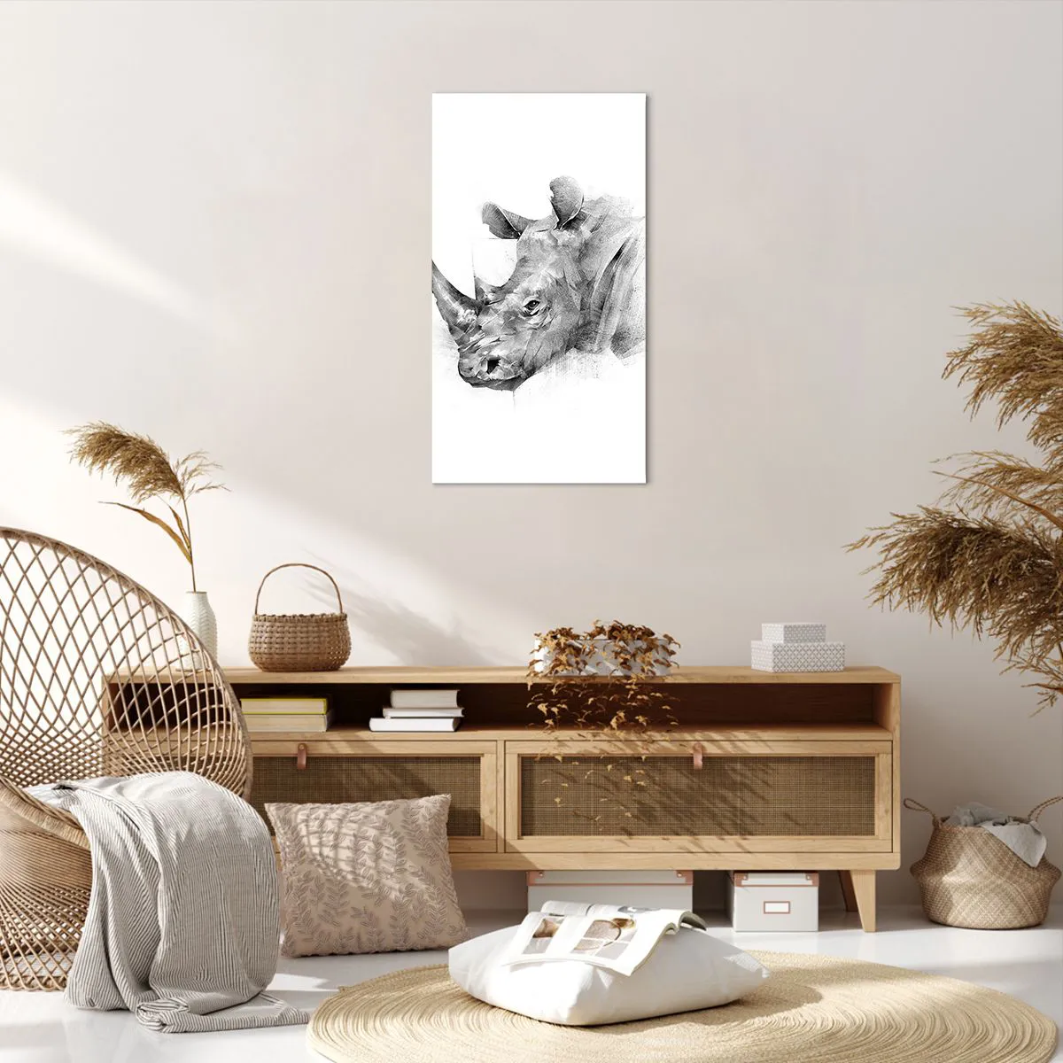 Canvas picture - African Portrait - 55x100 cm