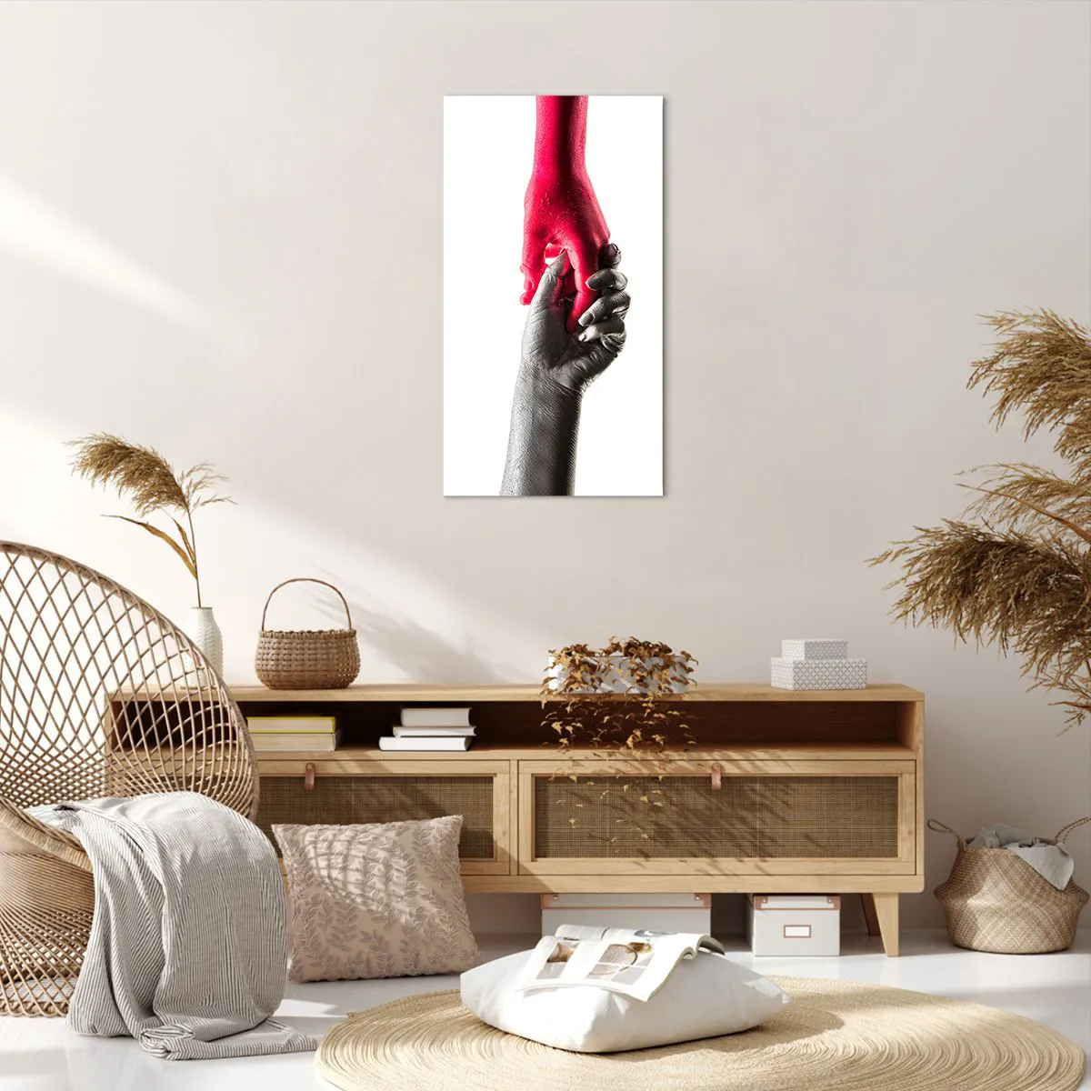 Lærredstryk - Billede på lærred - Sammen, om end forskellige - 55x100 cm