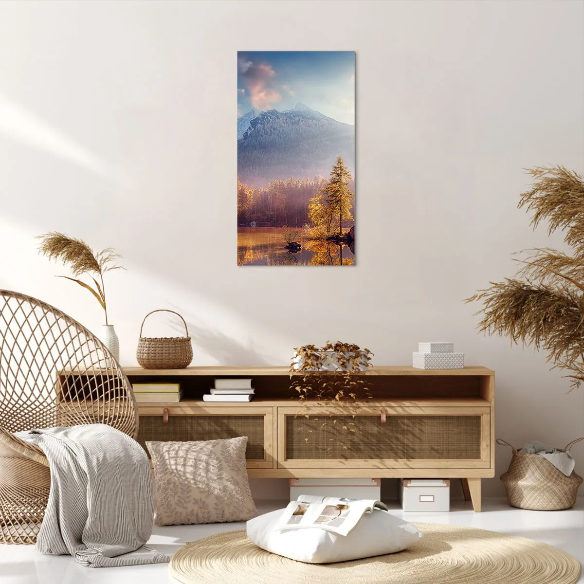 Obraz na płótnie - W górach i dolinach - 55x100 cm