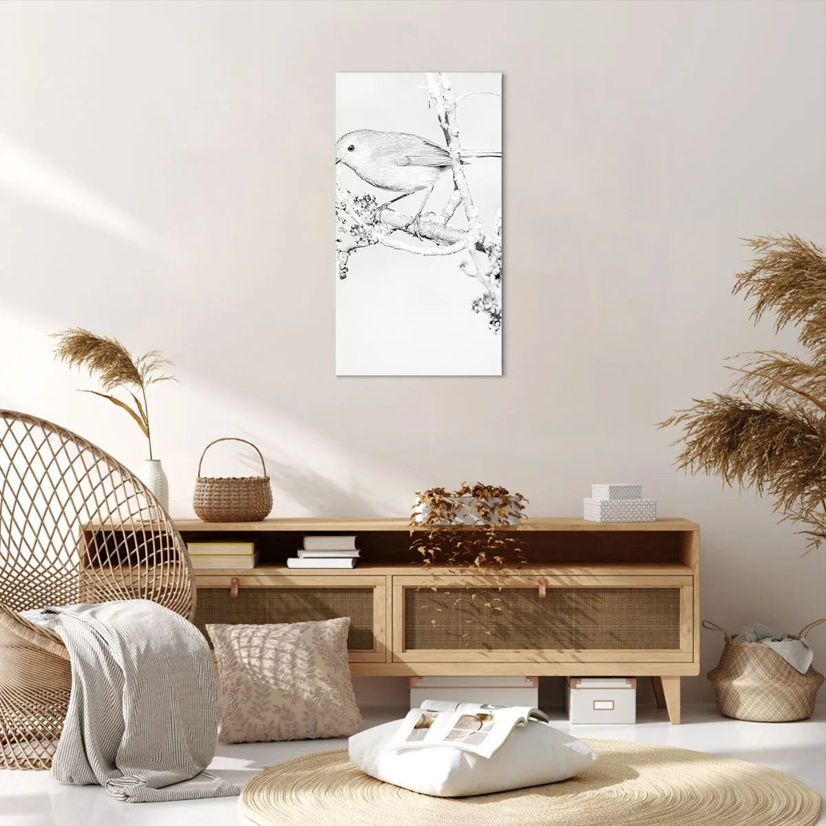 Impression sur toile - Image sur toile - Matin d'hiver - 55x100 cm