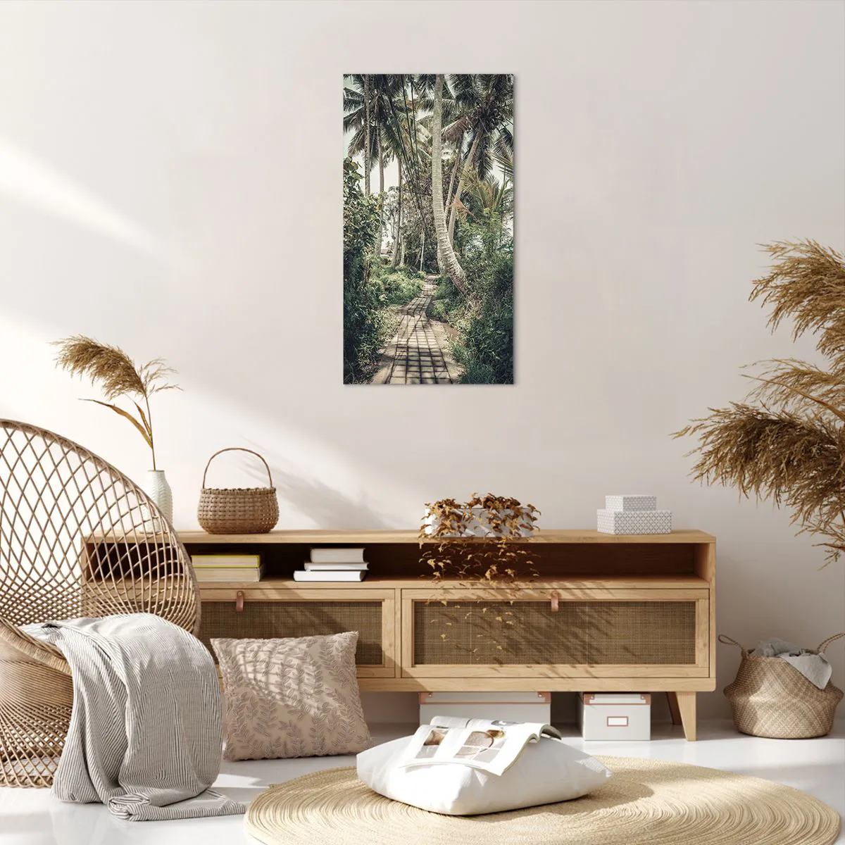 Schilderen op canvas - Palmsteeg - 55x100 cm