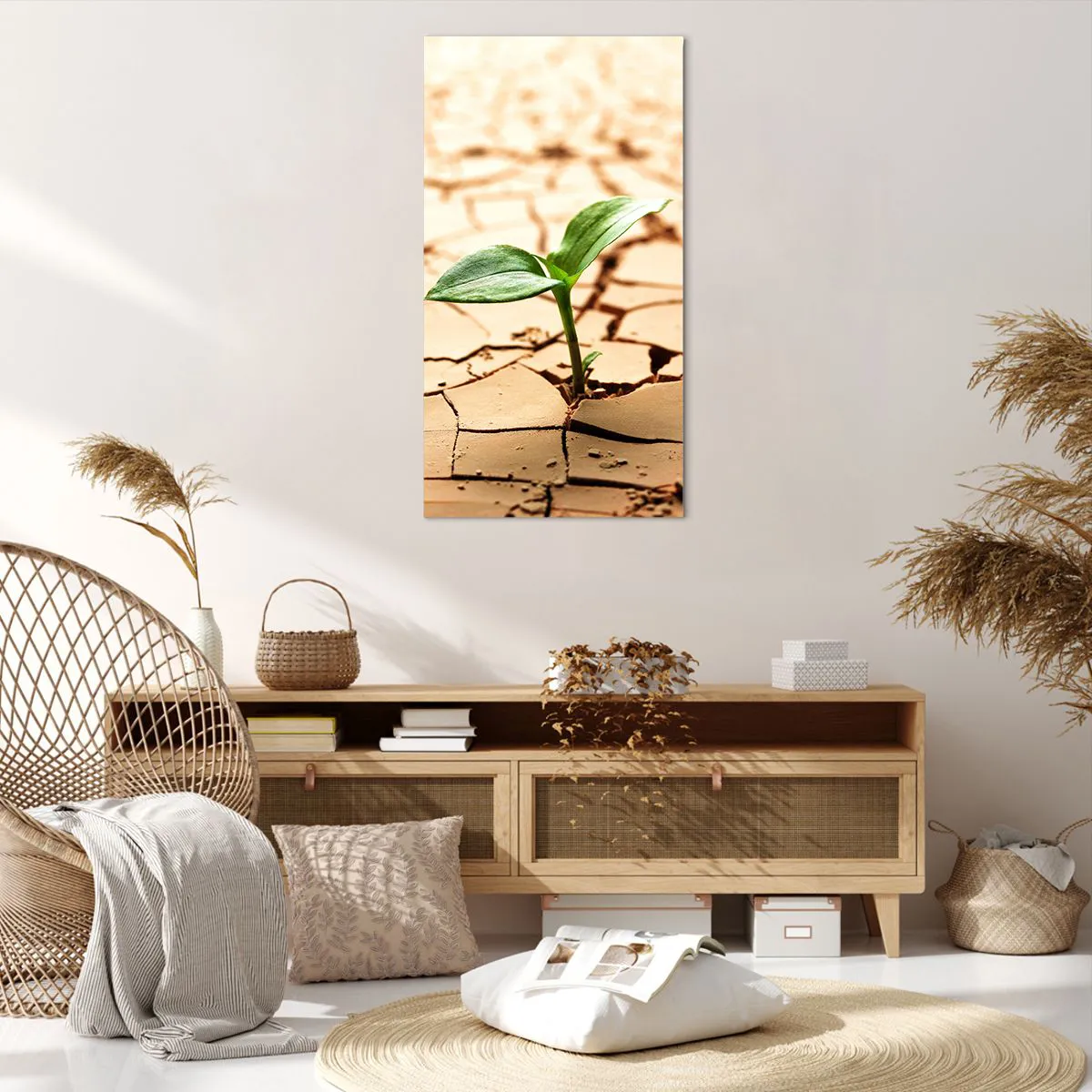 Obraz na płótnie - Nieposkromiona siła życia - 65x120 cm