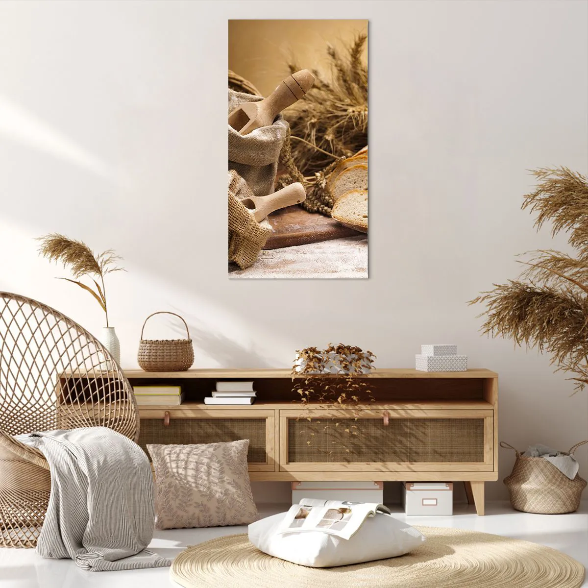 Vászonkép - Hogyan vágta le a késsel - 65x120 cm