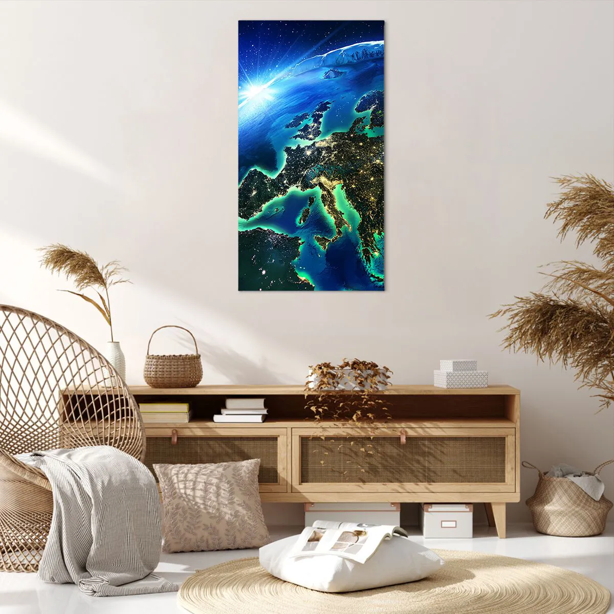 Obraz na plátne - Iskrivá Európa - 65x120 cm