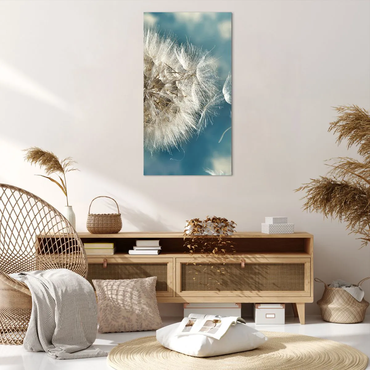 Lærredstryk - Billede på lærred - En engels åndedræt - 65x120 cm