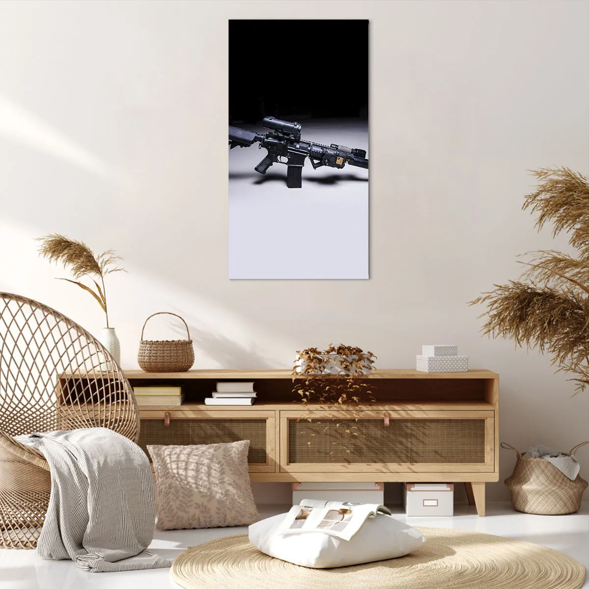 Cuadro sobre lienzo - Impresión de Imagen - Un caballero oscuro - 65x120 cm