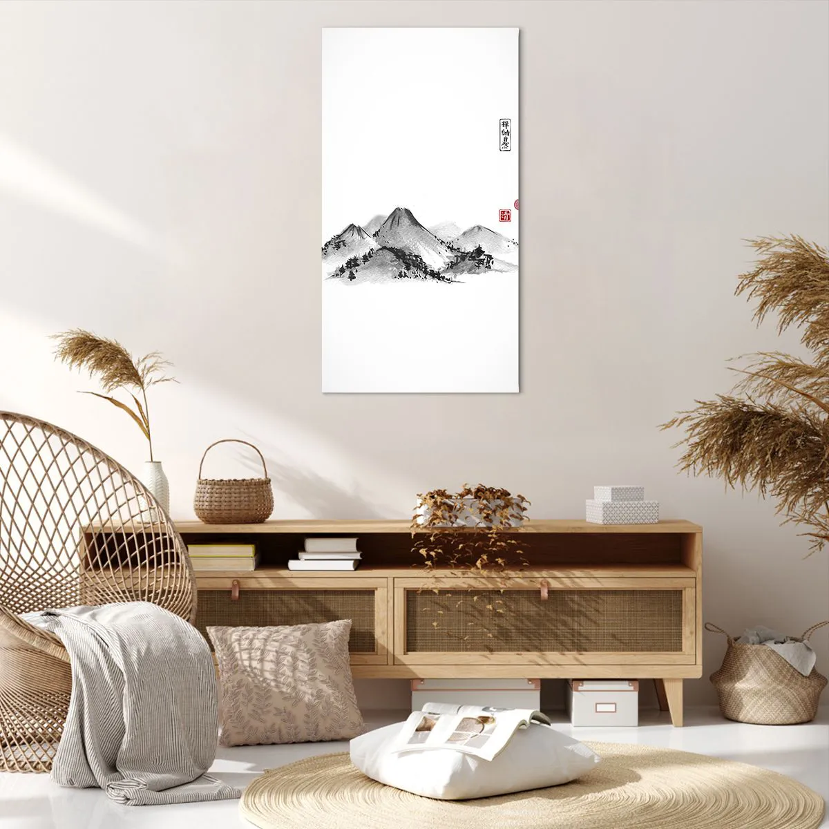 Lærredstryk - Billede på lærred - Langt væk - 65x120 cm