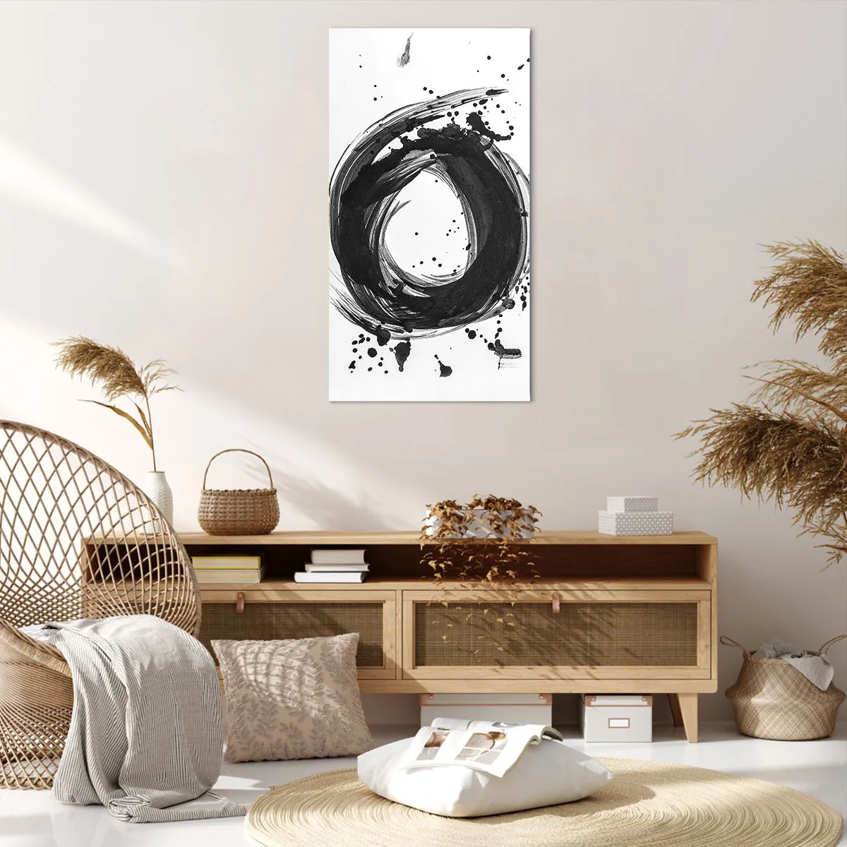 Impression sur toile - Image sur toile - Le tourbillon de la création - 65x120 cm