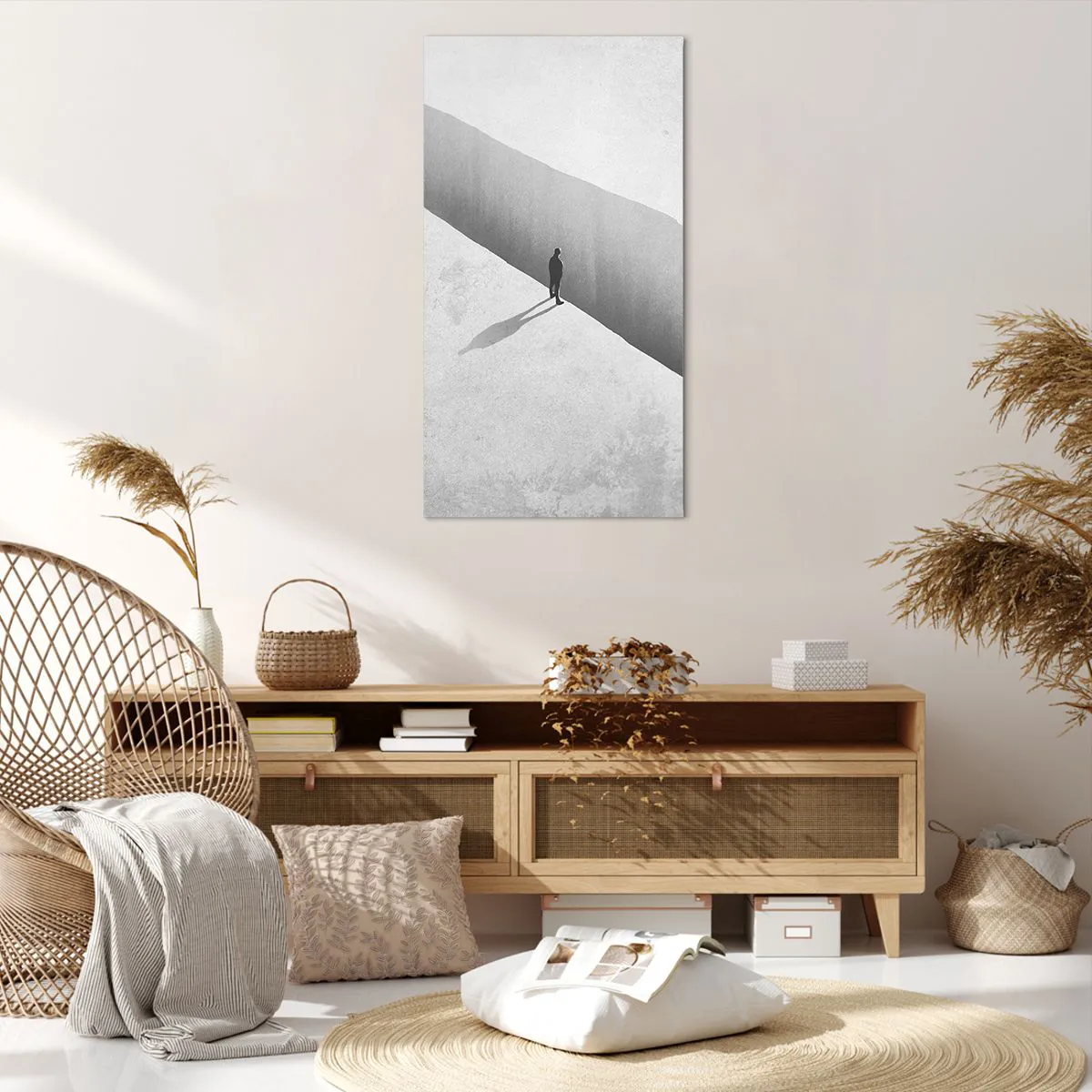 Tablou pe pânză - Obiectiv clar - 65x120 cm