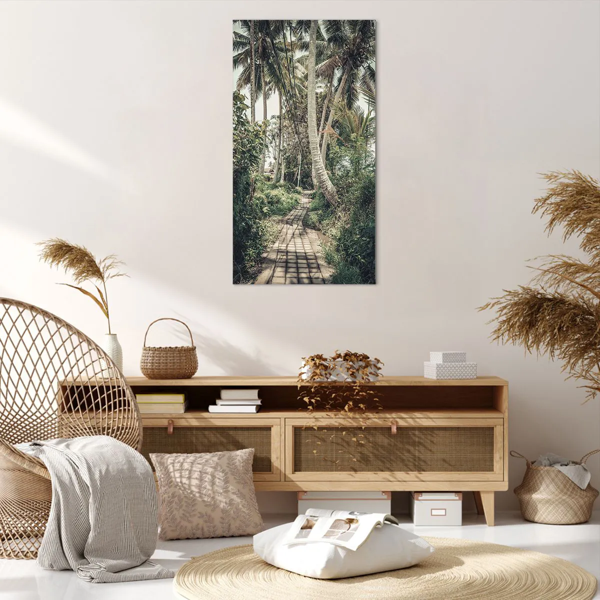 Vászonkép - Pálma sugárút - 65x120 cm