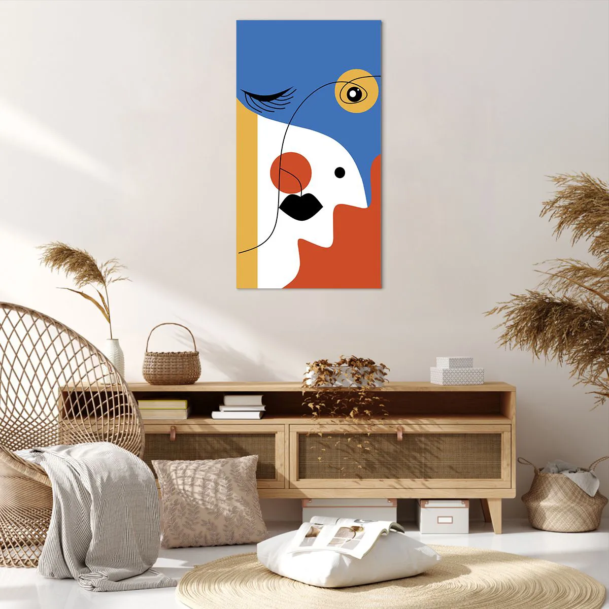 Tablou pe pânză - Portret deconstruit - 65x120 cm