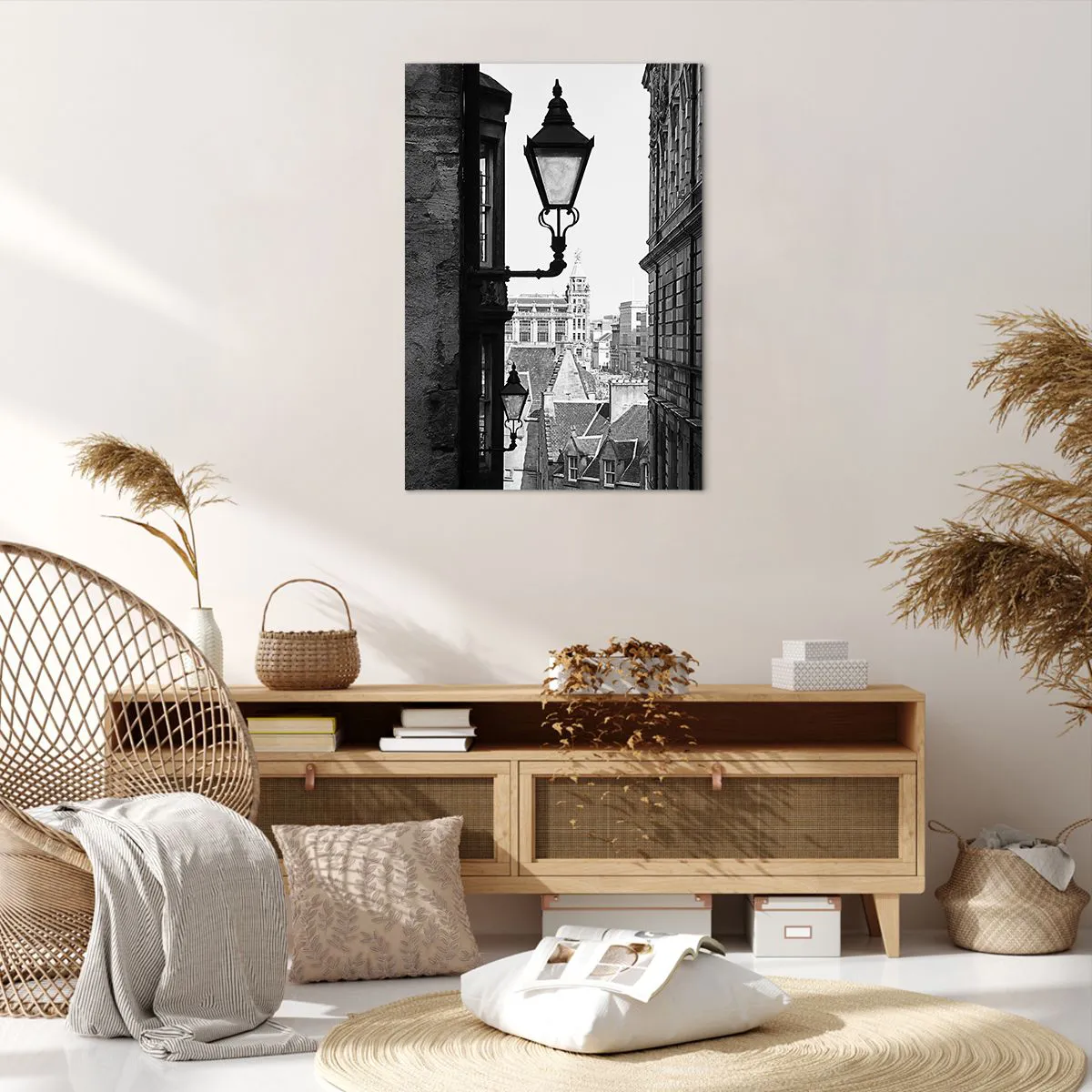 Lærredstryk - Billede på lærred - Historien om Edinburgh - 70x100 cm