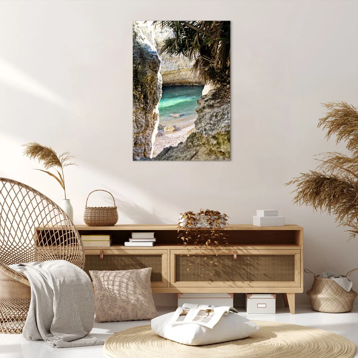 Impression sur toile - Image sur toile - Baie turquoise - 70x100 cm