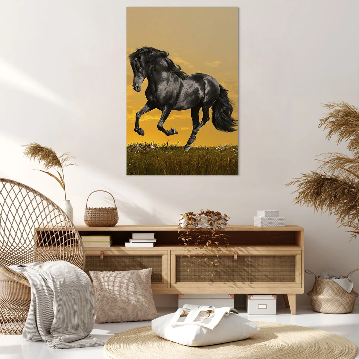 Lærredstryk - Billede på lærred - Smuk, fri og vild - 80x120 cm