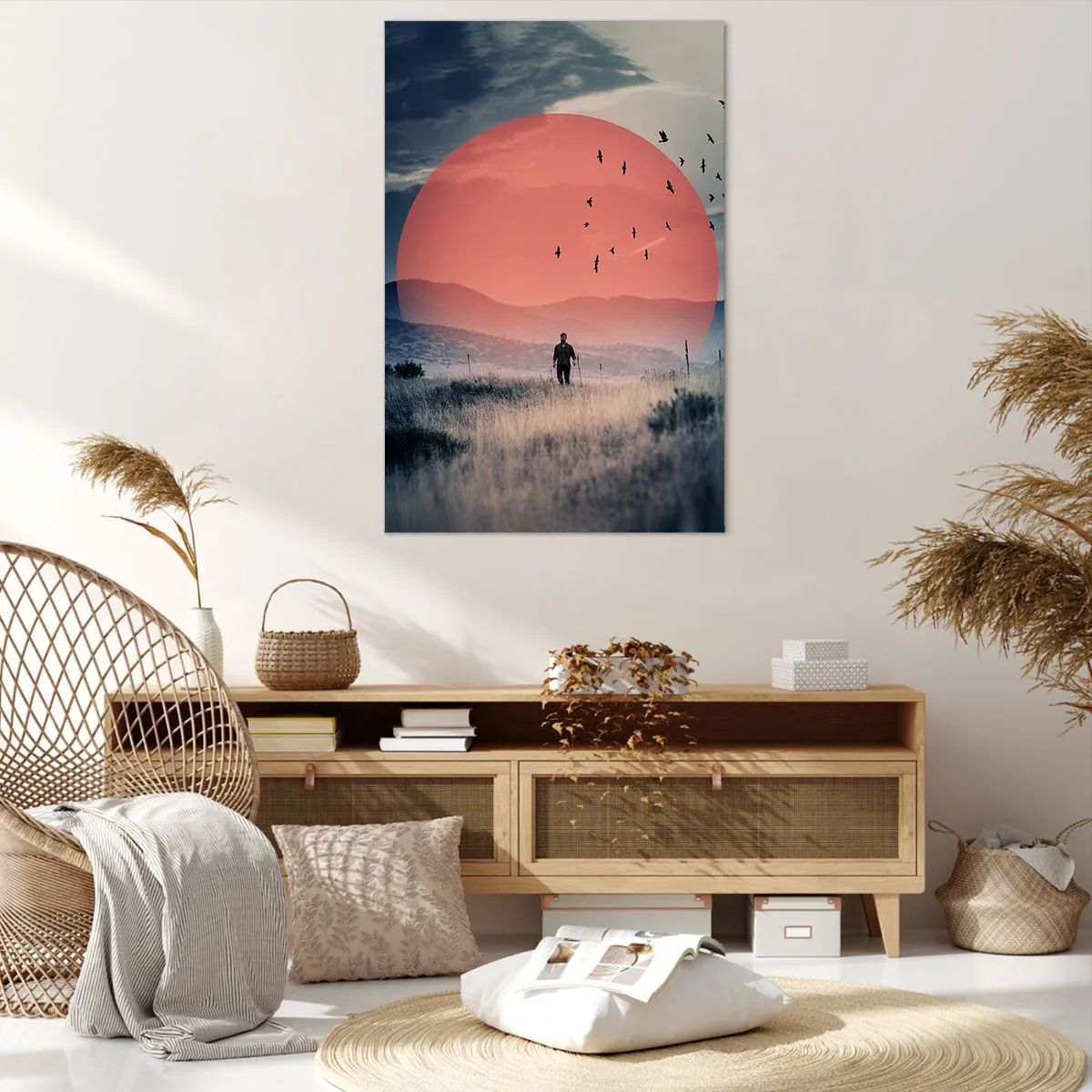 Lærredstryk - Billede på lærred - I sine elementer - 80x120 cm