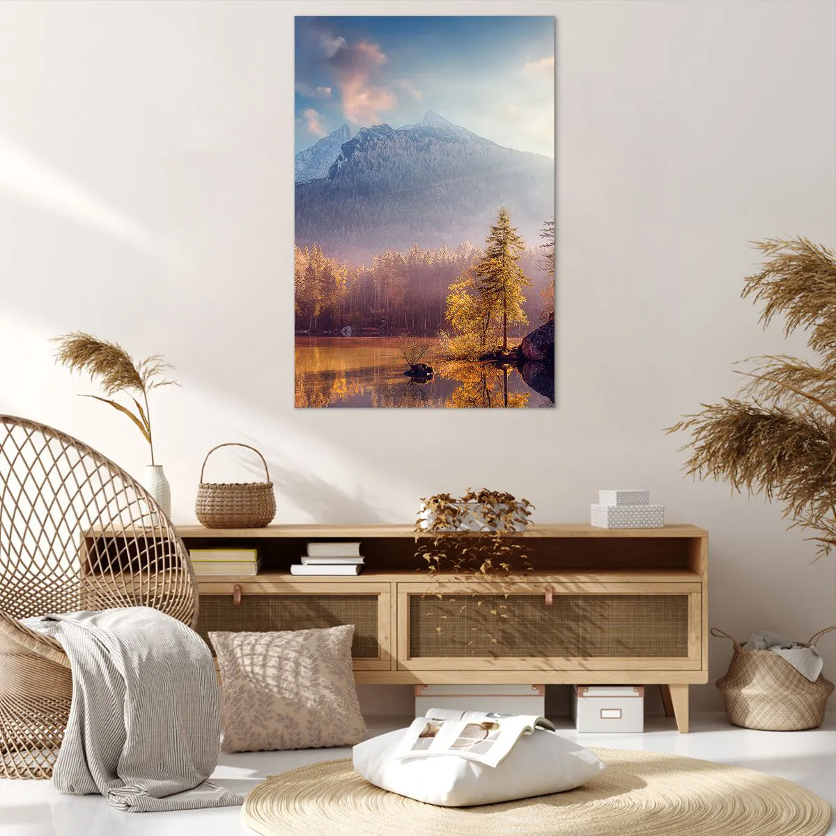 Canvas picture - In the Mountains and Valleys - 80x120 cm