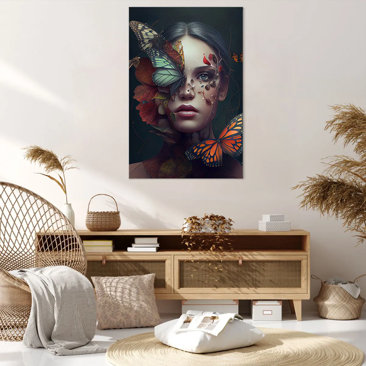 Schilderen op canvas - Een prachtige metamorfose - 80x120 cm