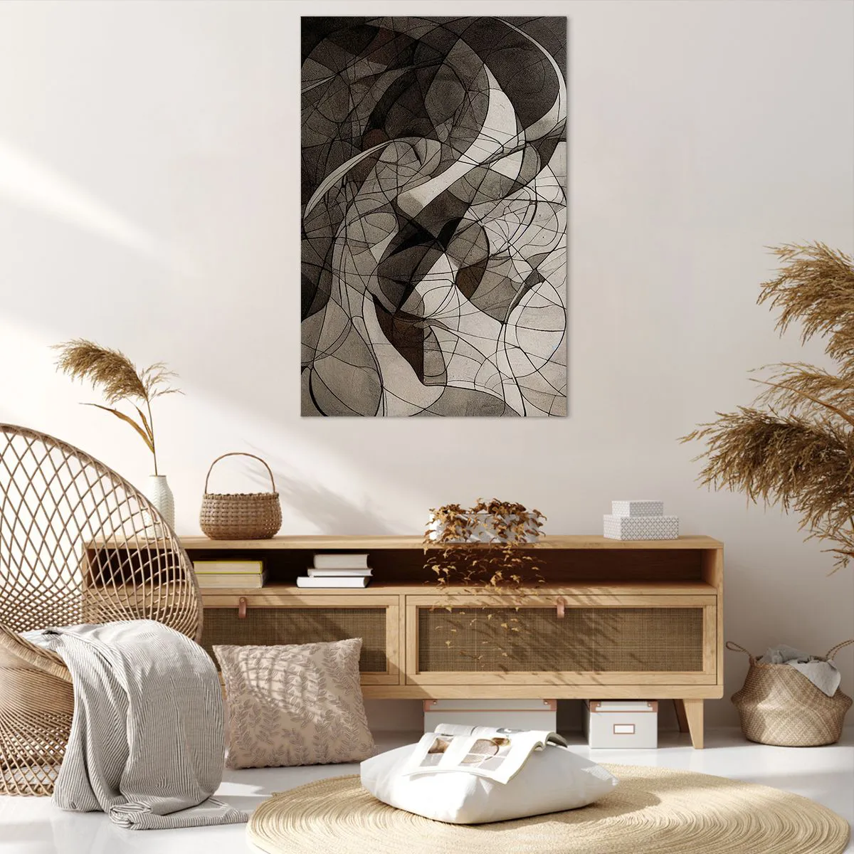 Quadro em tela - Circulação das cores da terra - 80x120 cm