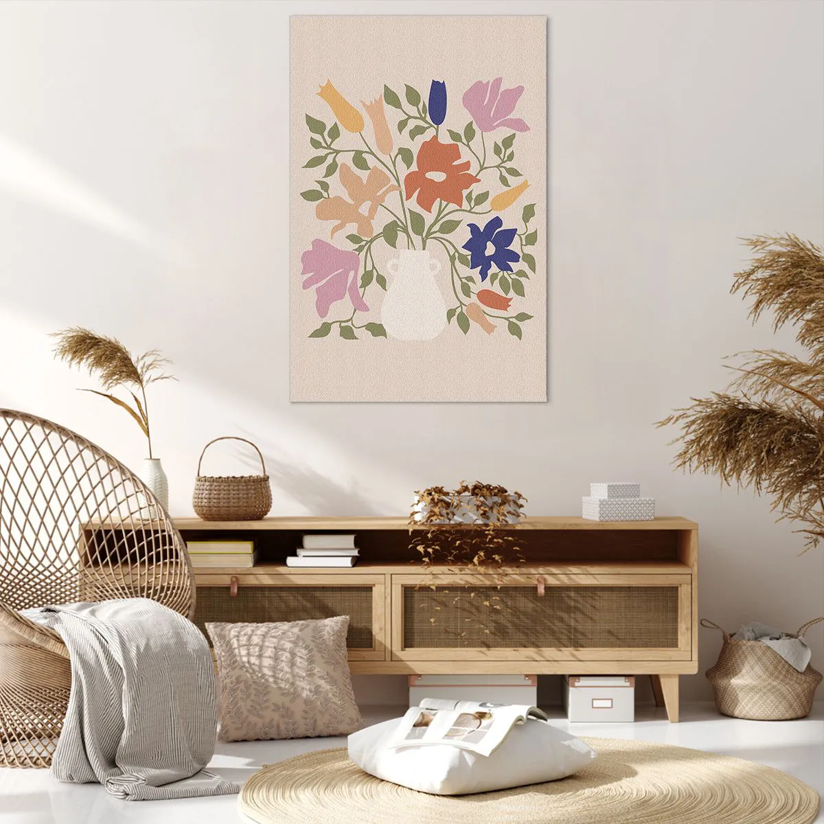 Impression sur toile - Image sur toile - Bouquet délicat - 80x120 cm